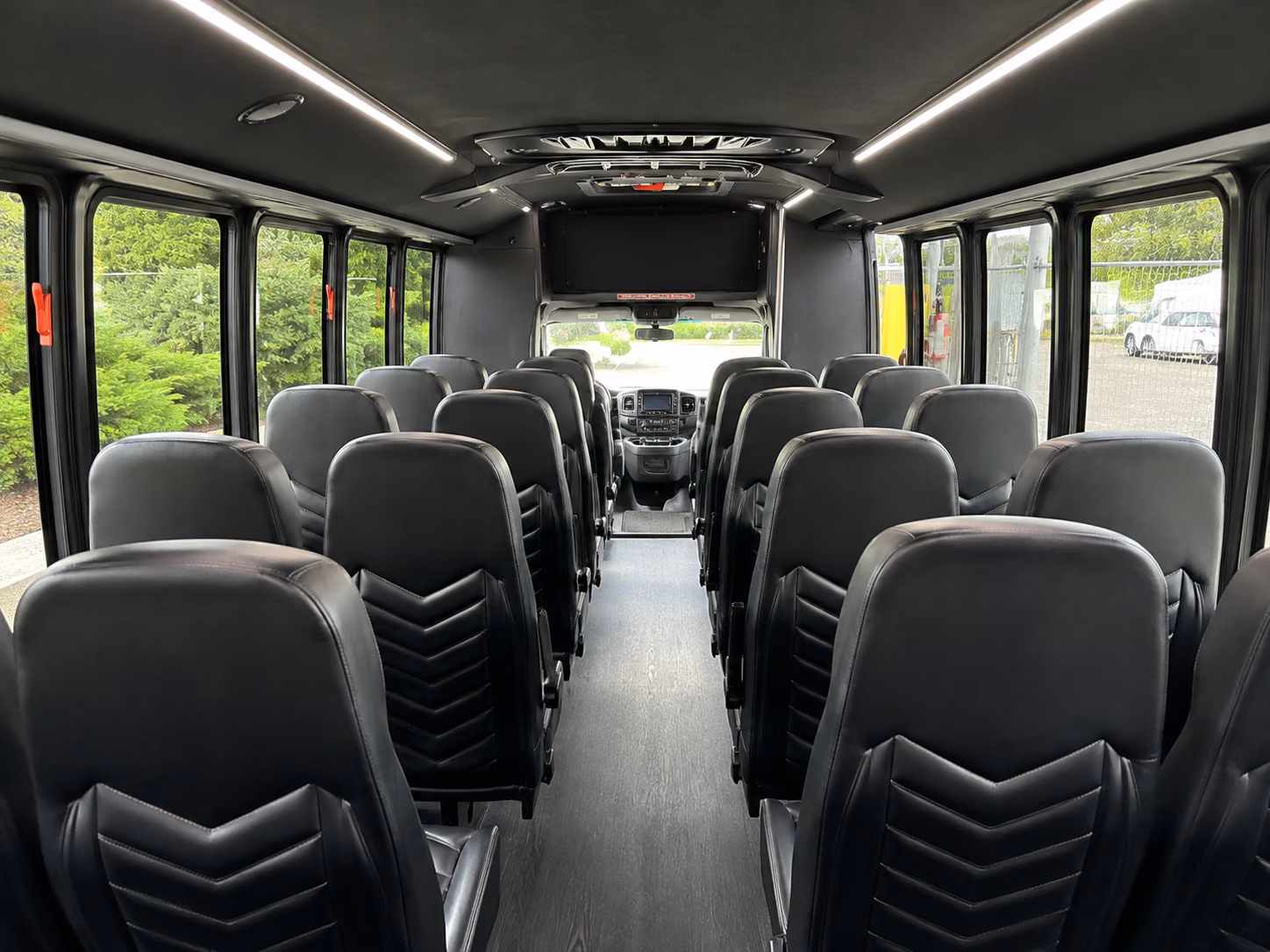 somerville 15 passenger minibus inside