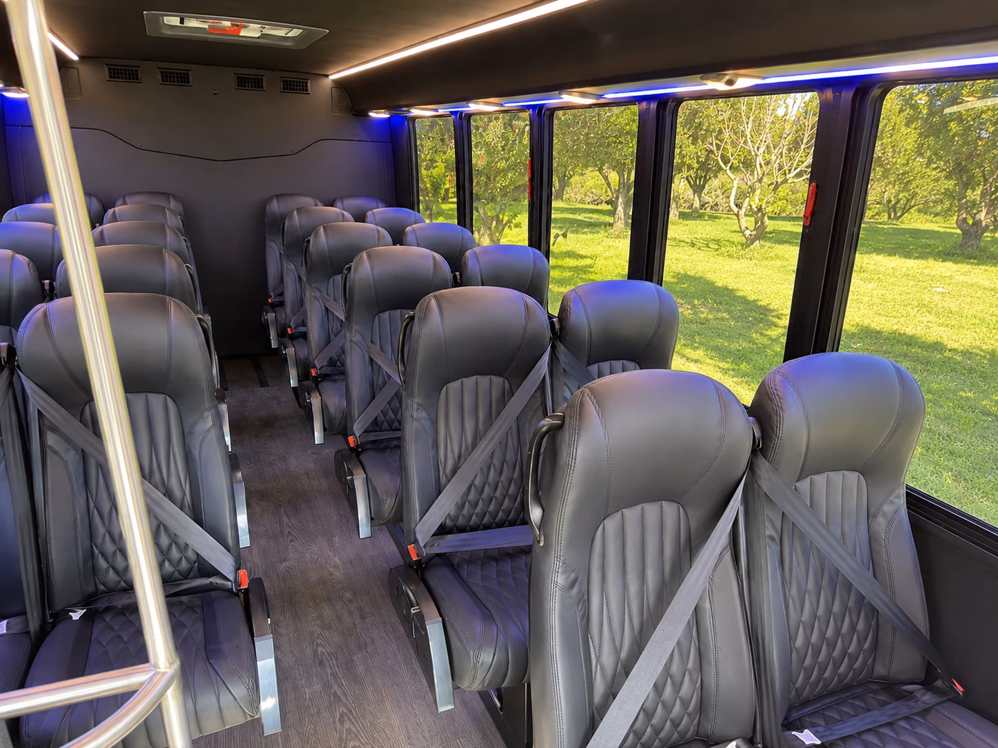somerville 15 passenger minibus interior