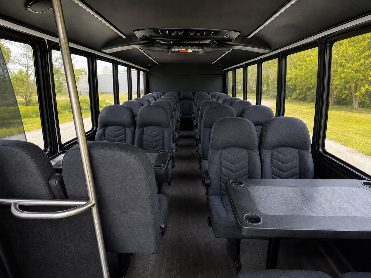 somerville 18 passenger minibus inside