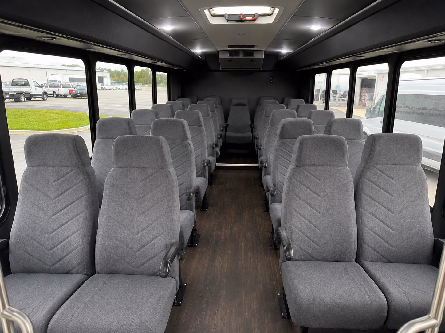 somerville 18 passenger minibus interior