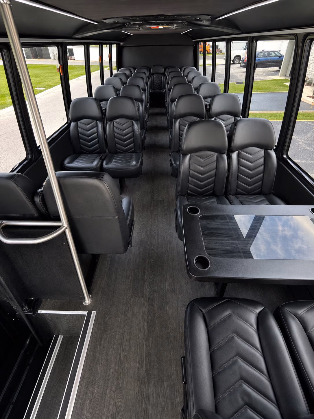 somerville 20 passenger minibus inside