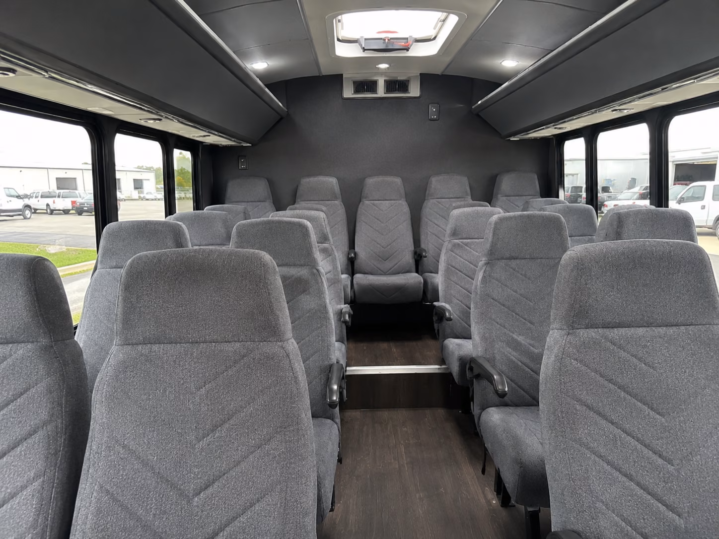 somerville 20 passenger minibus interior