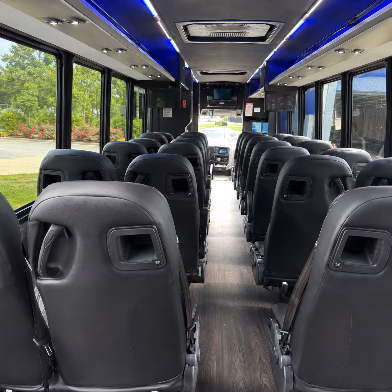 somerville 25 passenger minibus inside