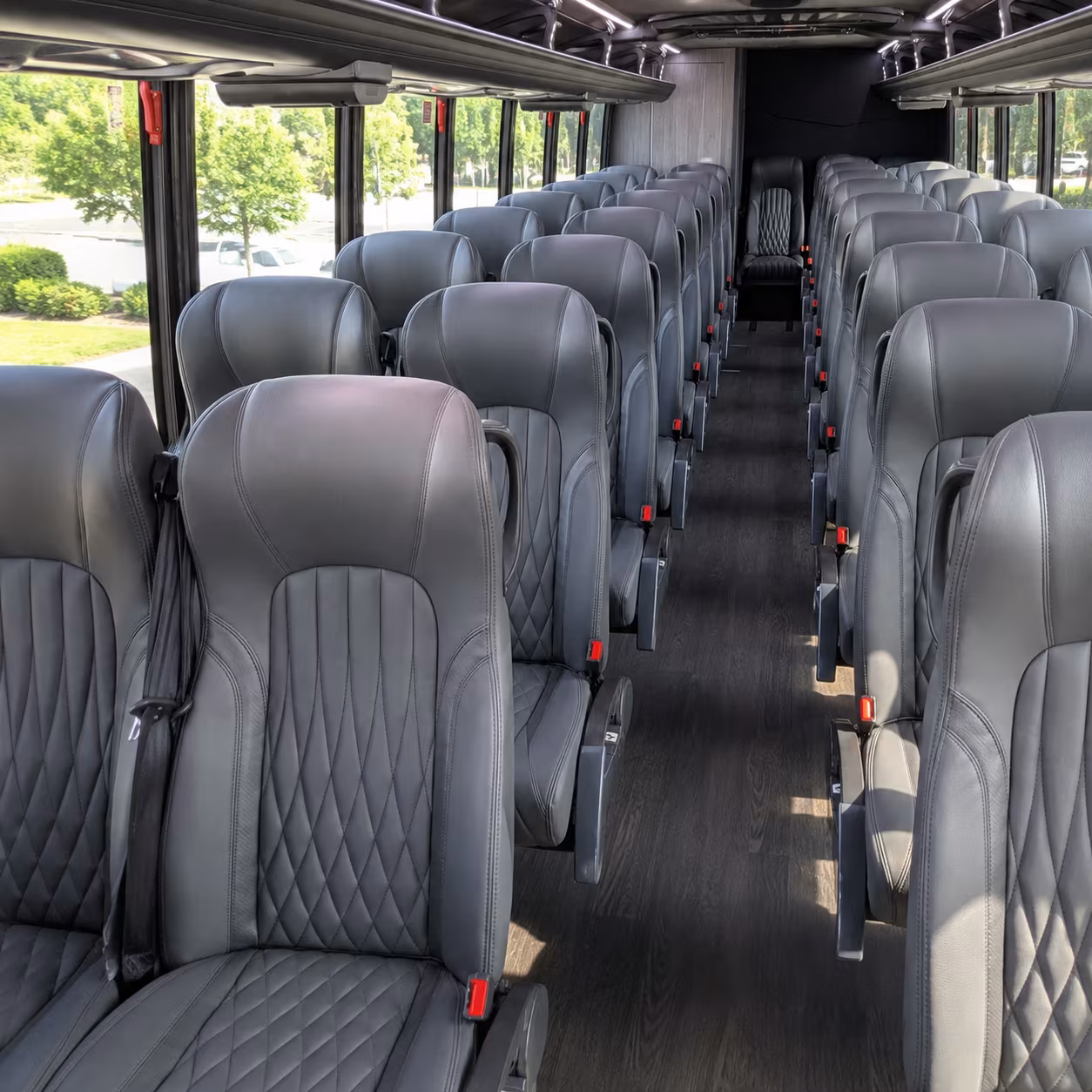 somerville 30 passenger minibus interior
