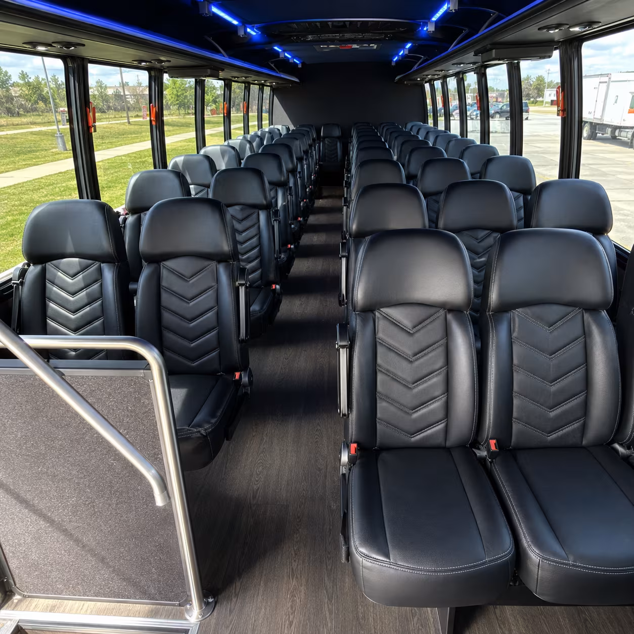 somerville 35 passenger minibus inside