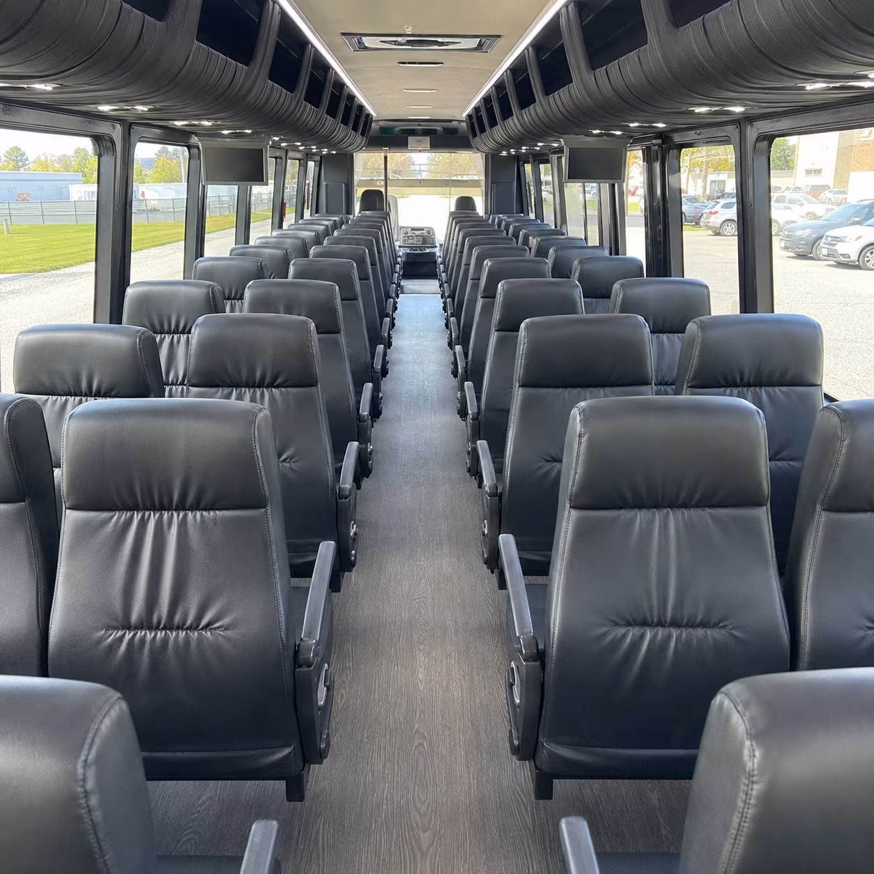 somerville 35 passenger minibus interior