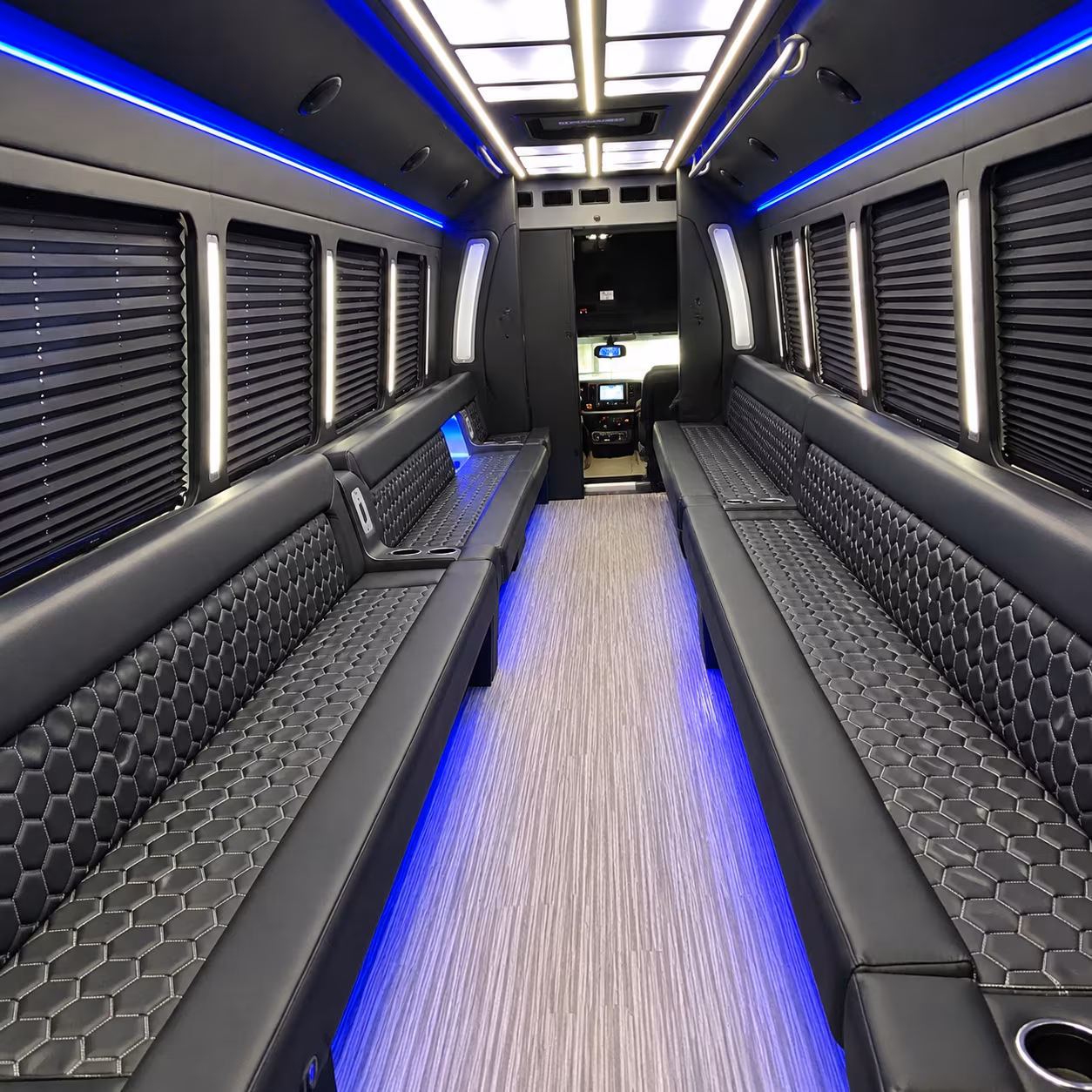somerville party bus rental interior